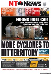 NT News (Australia) Newspaper Front Page for 1 July 2013
