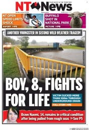NT News (Australia) Newspaper Front Page for 20 January 2014