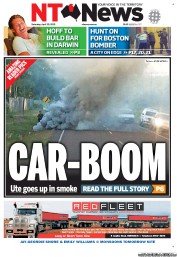 NT News (Australia) Newspaper Front Page for 20 April 2013