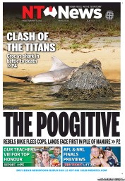 NT News (Australia) Newspaper Front Page for 20 September 2013