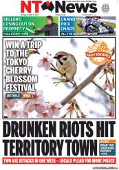NT News (Australia) Newspaper Front Page for 21 October 2013