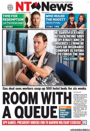NT News (Australia) Newspaper Front Page for 21 November 2013