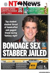 NT News (Australia) Newspaper Front Page for 21 June 2013