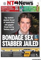 NT News (Australia) Newspaper Front Page for 21 June 2013