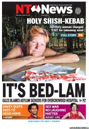 NT News (Australia) Newspaper Front Page for 21 August 2013