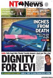 NT News (Australia) Newspaper Front Page for 22 October 2013