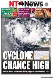 NT News (Australia) Newspaper Front Page for 22 November 2013