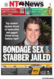 NT News (Australia) Newspaper Front Page for 22 June 2013