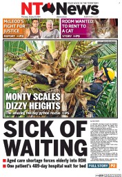 NT News (Australia) Newspaper Front Page for 23 January 2014