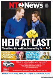 NT News (Australia) Newspaper Front Page for 23 July 2013