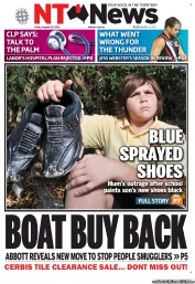 NT News (Australia) Newspaper Front Page for 23 August 2013