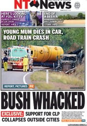NT News (Australia) Newspaper Front Page for 23 September 2013