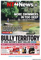 NT News (Australia) Newspaper Front Page for 24 December 2013
