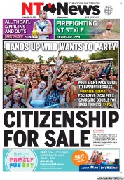 NT News (Australia) Newspaper Front Page for 24 May 2013