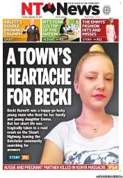NT News (Australia) Newspaper Front Page for 24 September 2013