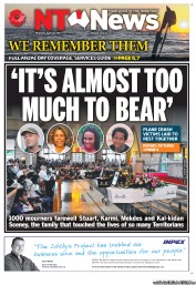 NT News (Australia) Newspaper Front Page for 25 April 2013