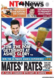 NT News (Australia) Newspaper Front Page for 26 November 2013