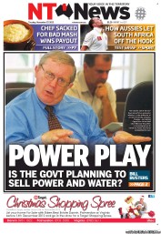 NT News (Australia) Newspaper Front Page for 27 November 2012