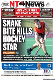 NT News (Australia) Newspaper Front Page for 27 April 2013