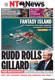 NT News (Australia) Newspaper Front Page for 27 June 2013