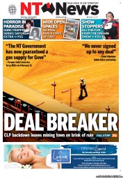 NT News (Australia) Newspaper Front Page for 27 July 2013