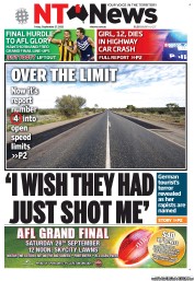NT News (Australia) Newspaper Front Page for 27 September 2013