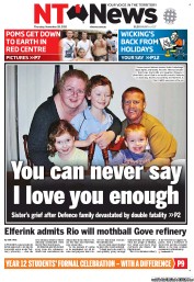NT News (Australia) Newspaper Front Page for 28 November 2013