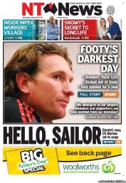NT News (Australia) Newspaper Front Page for 28 August 2013