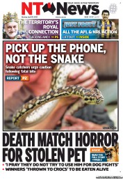 NT News (Australia) Newspaper Front Page for 29 April 2013