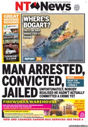 NT News (Australia) Newspaper Front Page for 29 June 2013