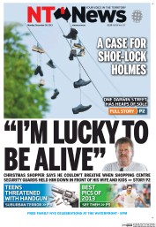 NT News (Australia) Newspaper Front Page for 30 December 2013