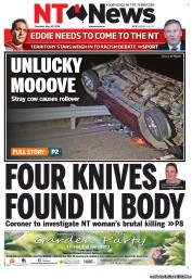 NT News (Australia) Newspaper Front Page for 30 May 2013