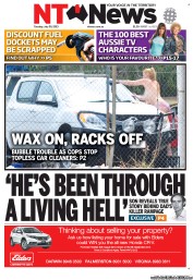 NT News (Australia) Newspaper Front Page for 30 July 2013