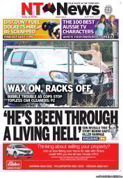 NT News (Australia) Newspaper Front Page for 30 July 2013