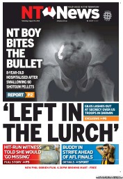 NT News (Australia) Newspaper Front Page for 31 August 2013