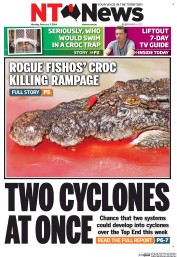 NT News (Australia) Newspaper Front Page for 3 February 2014