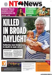 NT News (Australia) Newspaper Front Page for 4 December 2013