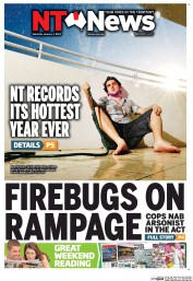 NT News (Australia) Newspaper Front Page for 4 January 2014