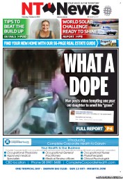 NT News (Australia) Newspaper Front Page for 5 October 2013