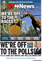 NT News (Australia) Newspaper Front Page for 5 August 2013