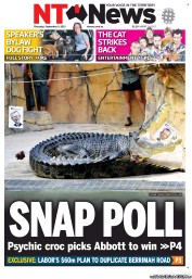 NT News (Australia) Newspaper Front Page for 5 September 2013