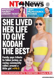NT News (Australia) Newspaper Front Page for 7 August 2013