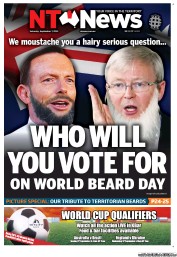 NT News (Australia) Newspaper Front Page for 7 September 2013