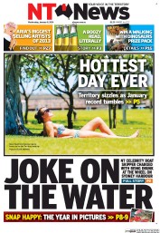 NT News (Australia) Newspaper Front Page for 8 January 2014