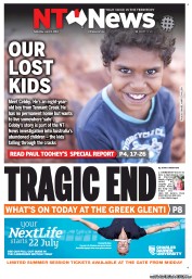 NT News (Australia) Newspaper Front Page for 8 June 2013