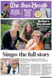 Sun Herald (Australia) Newspaper Front Page for 12 May 2013