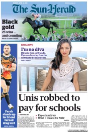 Sun Herald (Australia) Newspaper Front Page for 14 April 2013