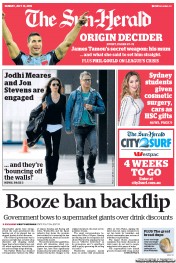 Sun Herald (Australia) Newspaper Front Page for 14 July 2013