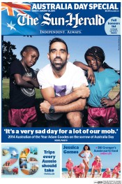Sun Herald (Australia) Newspaper Front Page for 26 January 2014