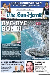 Sun Herald (Australia) Newspaper Front Page for 29 September 2013